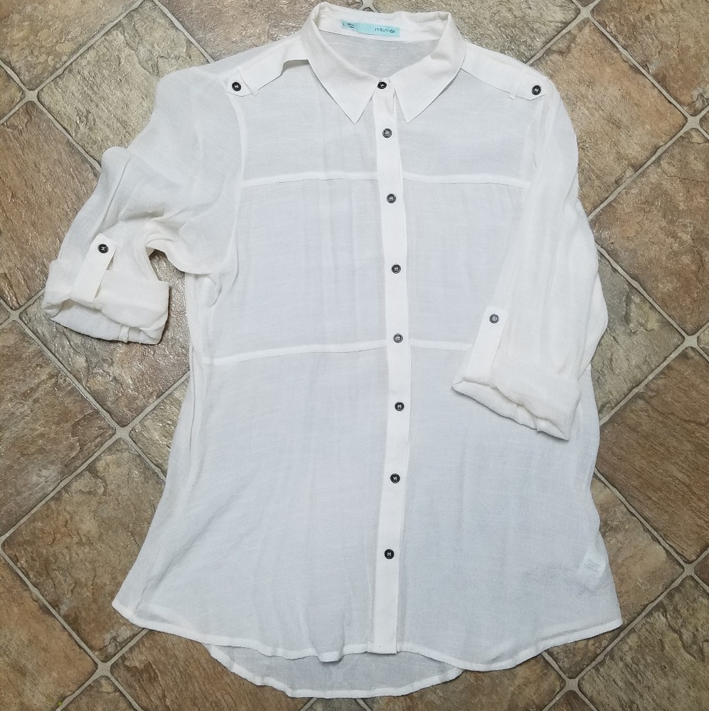 NWOT Cream blouse